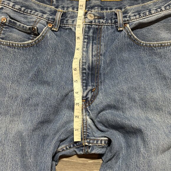 Levis Mens 550 Relaxed Fit Jeans 34x30 Medium Wash Denim Straight Leg 00s - Picture 6 of 16